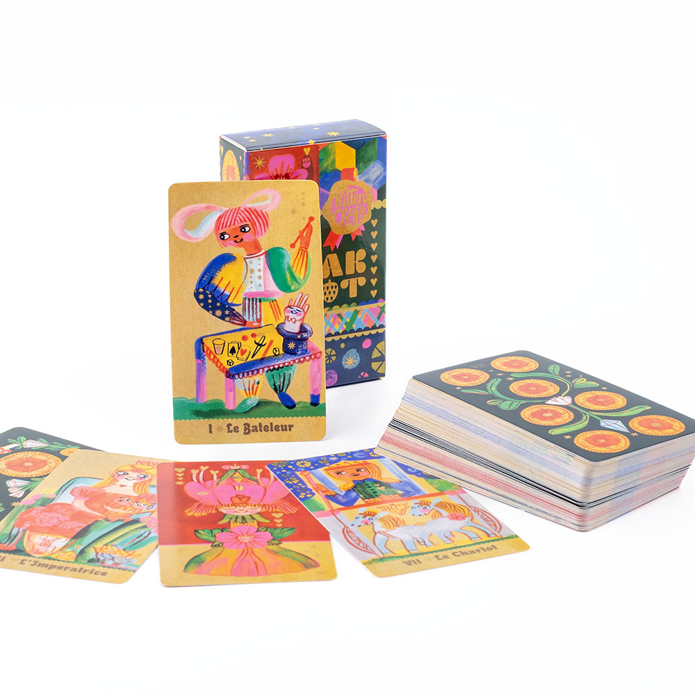 Tarot Deck With Guidebook - Pipspeak Tarot 10.3*6cm A Delightful 78-card