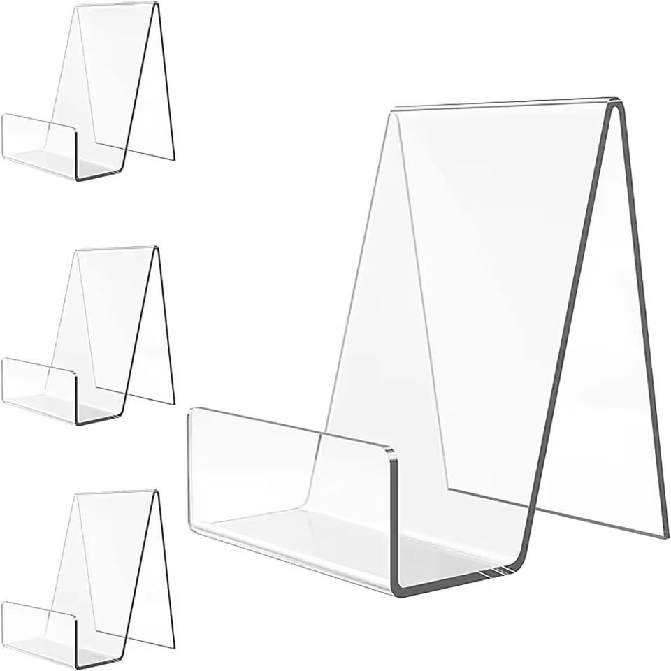 4pcs Acrylic Book Stand Book H - Clear Acrylic Book Stand Holder 评论和价格