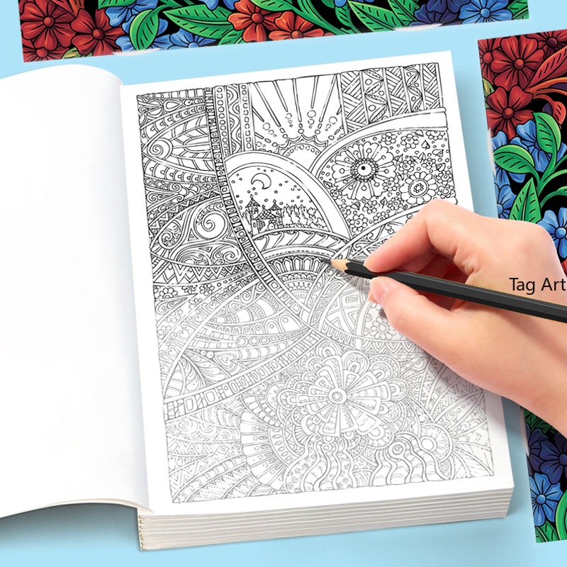 Adult Meditation, Stress Relie - Adult Coloring Book Stress Relief 评论和价格
