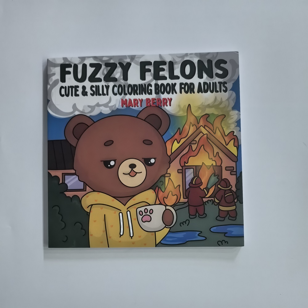 Fuzzy Felons Adult Coloring Bo - Adult Coloring Book Stress Relief 评论和价格