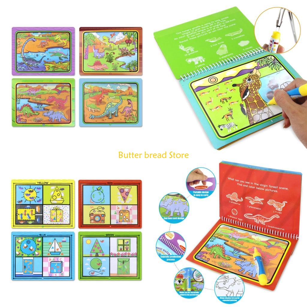 W89C Magical Water Drawing Pad - Reusable Water Magic Coloring Book 评论和价格