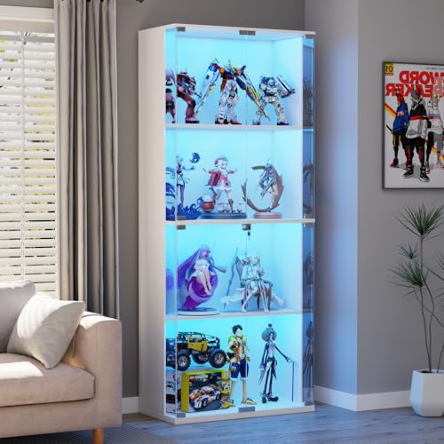 66 Glass Display Cabinet for C - Books 评论和价格