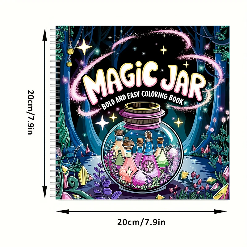 Coloring Book Magic Jar for Ad - Adult Coloring Book Stress Relief 评论和价格