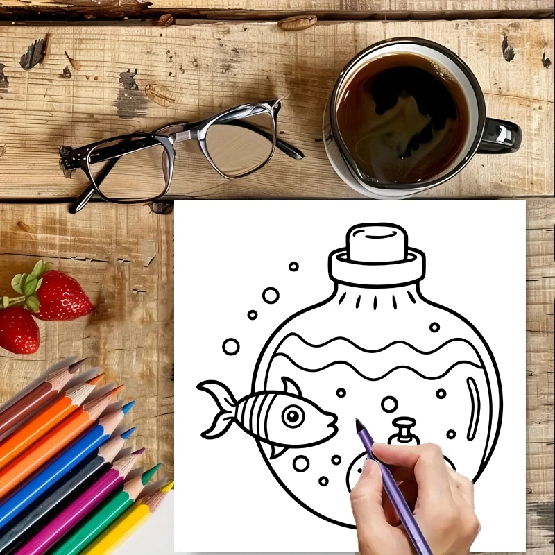 Coloring Book Magic Jar for Ad - Adult Coloring Book Stress Relief 评论和价格