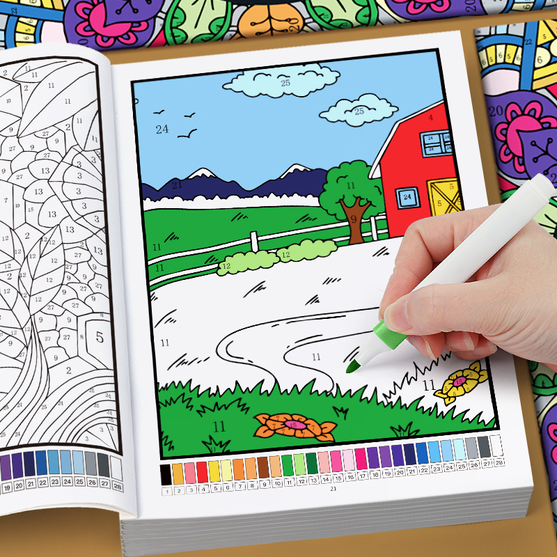 Color by Number for Adults Col - Adult Coloring Book Stress Relief 评论和价格