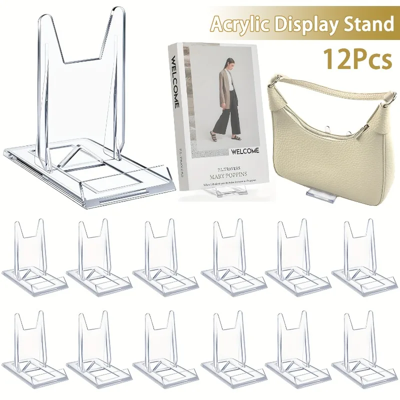 5/12pcs Clear Acrylic Display  - Clear Acrylic Book Stand Holder 评论和价格