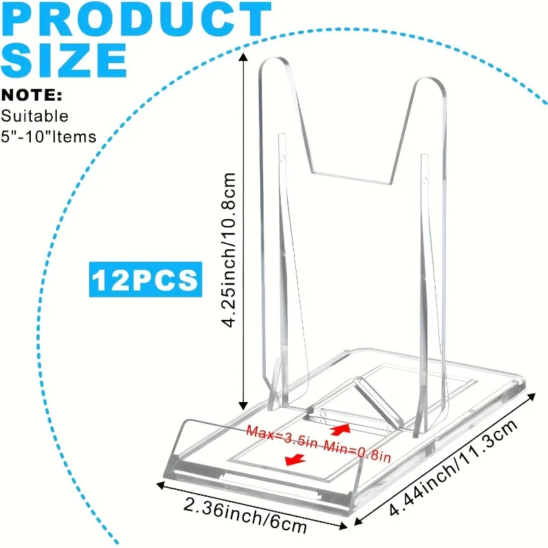 5/12pcs Clear Acrylic Display  - Clear Acrylic Book Stand Holder 评论和价格
