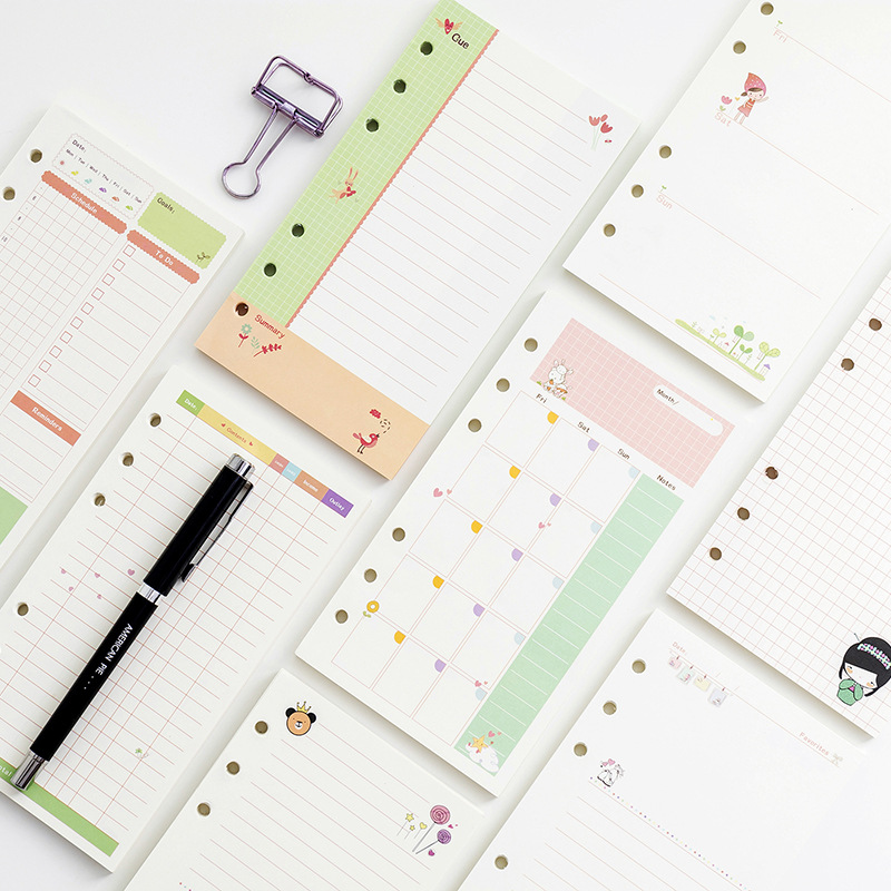 Kawayi A5 A6 Loose Leaf Notebo - A5 Spiral Dotted Grid Notebook 评论和价格