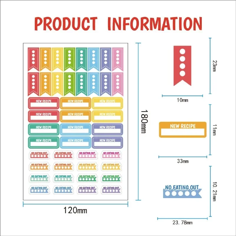 Food Planning Stickers Station - Stationery Books 评论和价格