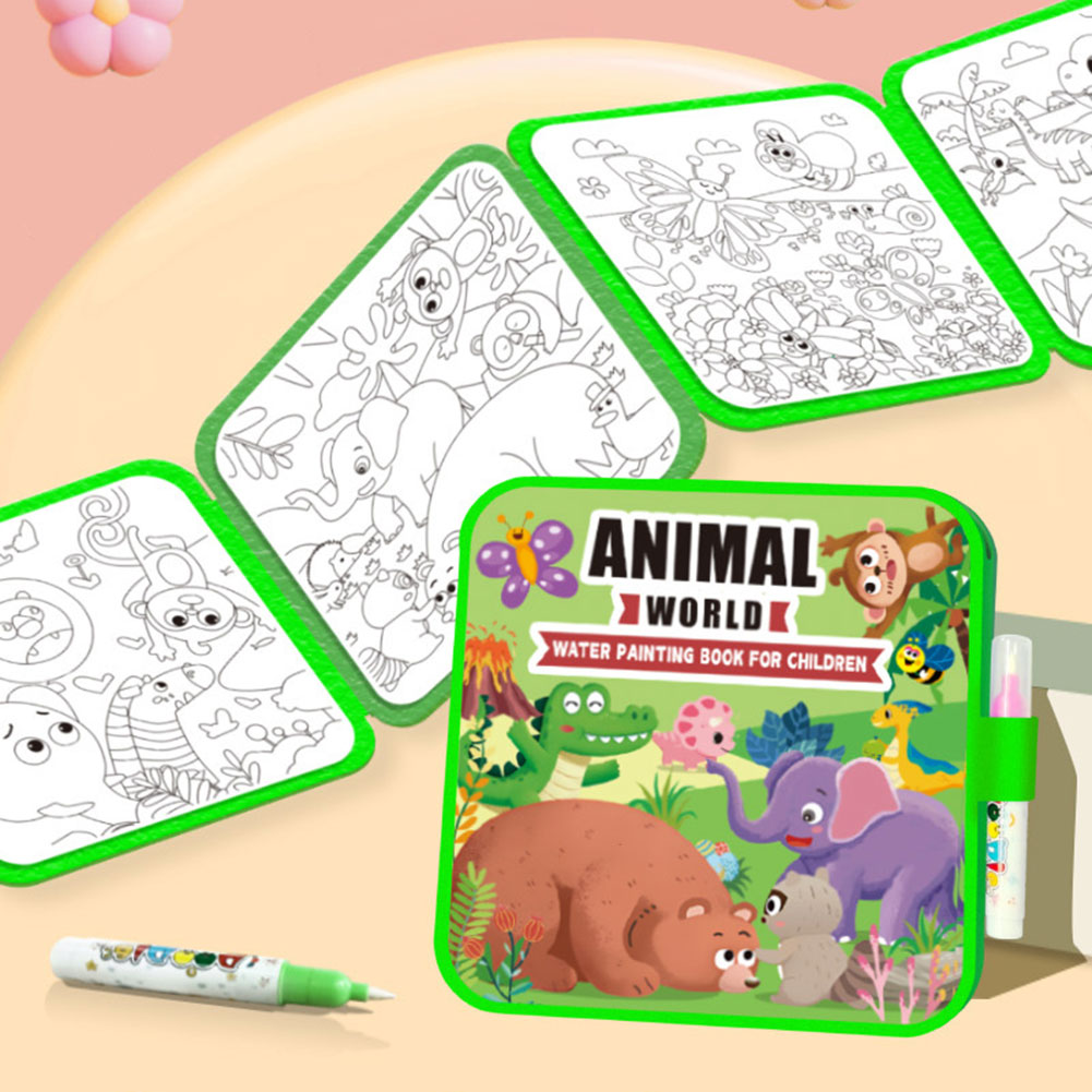 Kids Magics Clear Water Colori - Reusable Water Magic Coloring Book 评论和价格