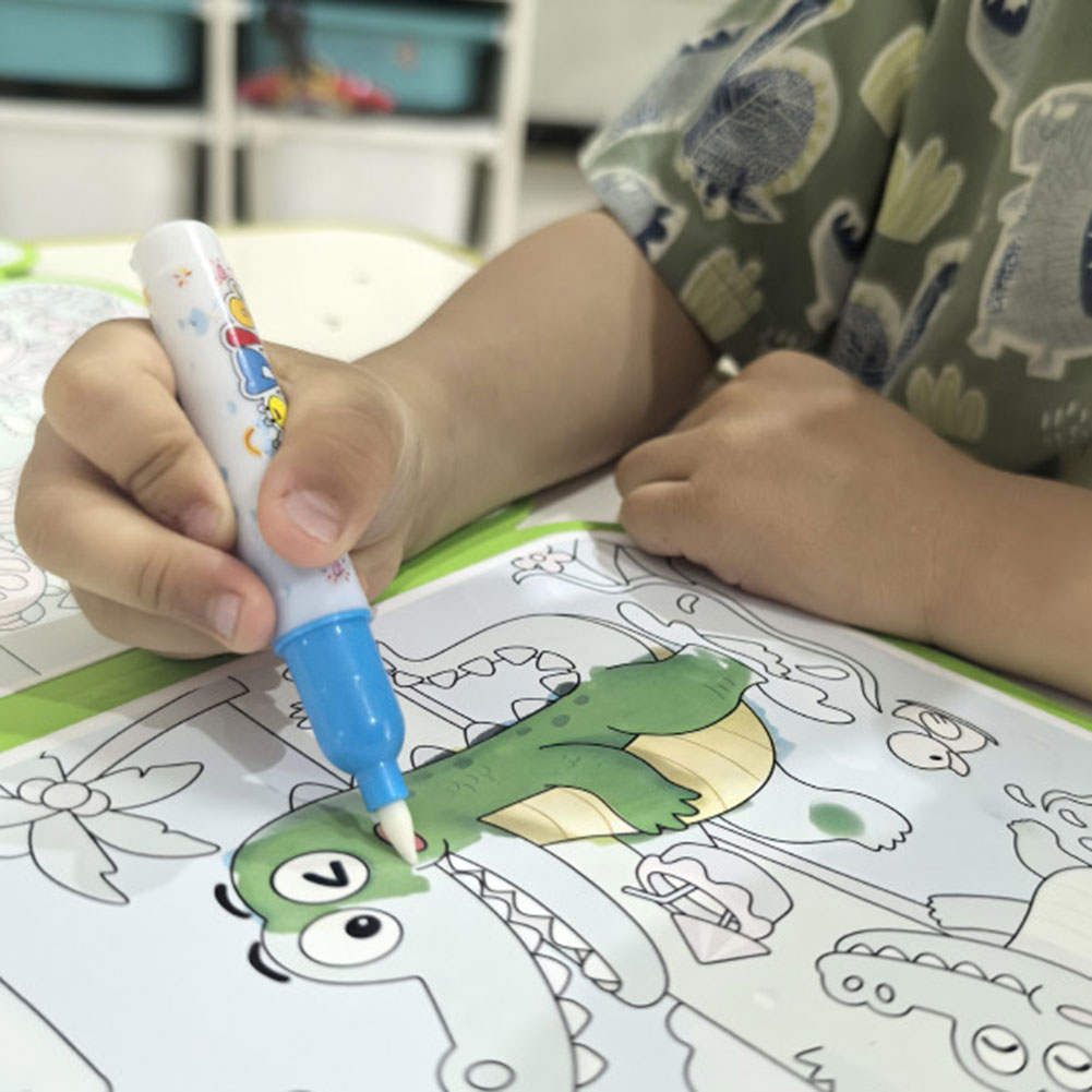 Kids Magics Clear Water Colori - Reusable Water Magic Coloring Book 评论和价格