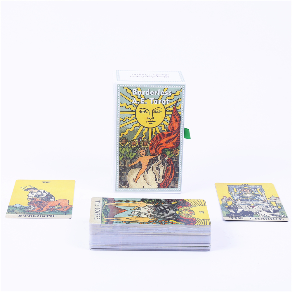 12*7cm Borderless A.E. Tarot D - Tarot Deck With Guidebook 评论和价格