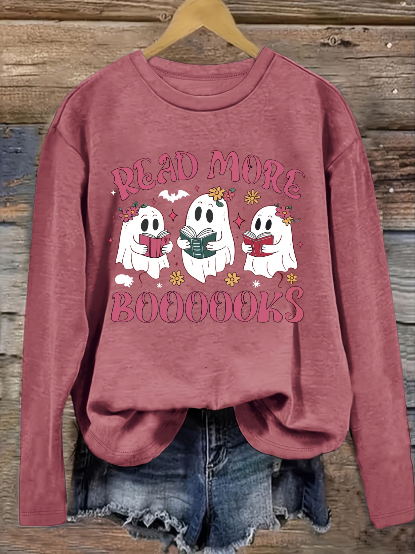 Women's Casual Long Sleeve Cre - Books 评论和价格