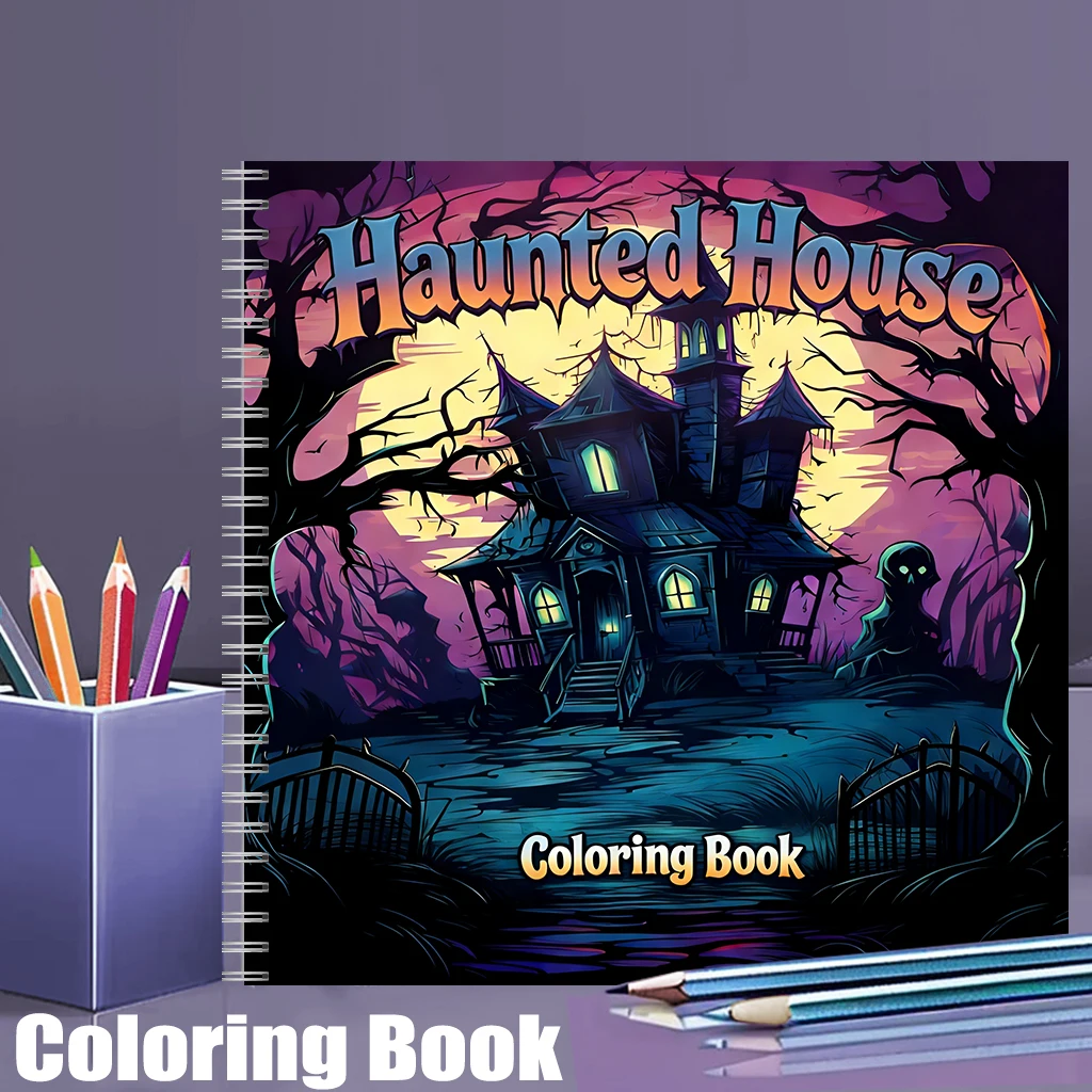 Haunted House Coloring Book fo - Adult Coloring Book Stress Relief 评论和价格