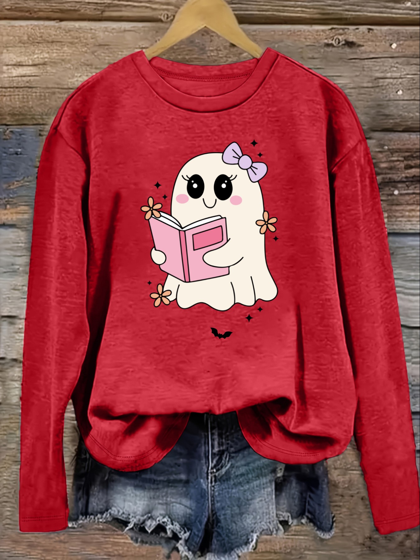 Women's Casual Long Sleeve Cre - Books 评论和价格