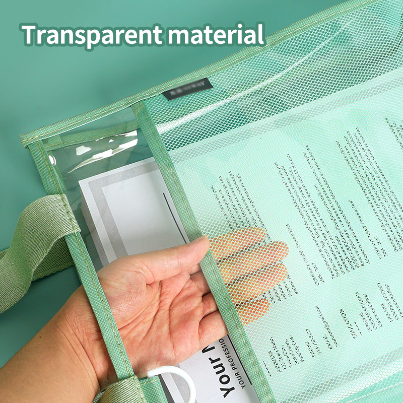 HUAJIE Transparent File Bag, L - Stationery Books 评论和价格