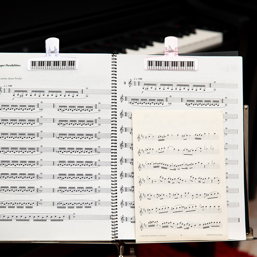 6Pcs Music Stand Clips Clear A - Clear Acrylic Book Stand Holder 评论和价格