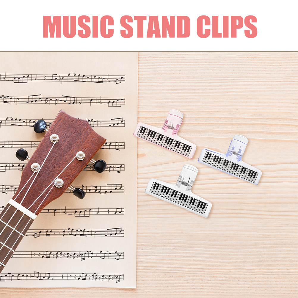6Pcs Music Stand Clips Clear A - Clear Acrylic Book Stand Holder 评论和价格