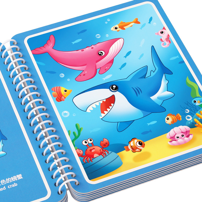 Magic Water Drawing Book for K - Reusable Water Magic Coloring Book 评论和价格